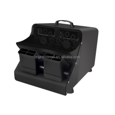 เครื่องบับเบิ้ลทำฟองสบู่ พลาสติกพีวีซีสีดำ 2 ใบพัด แบบชาร์จแบต