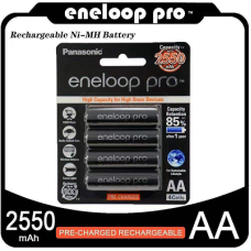 ถ่านชาร์จ Panasonic eneloop Pro AA 2550 mAh (แพ็ค4ก้อน)