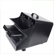 เครื่องบับเบิ้ลทำฟองสบู่ พลาสติกพีวีซีสีดำ 2 ใบพัด ปรับมุมการพ่นฟองได้